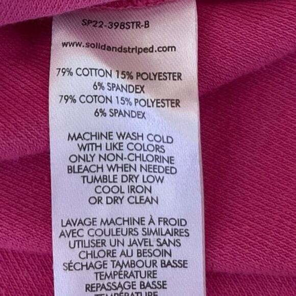 Solid & Striped Bailey Pink Jersey Sleeveless Cutout Mini A-Line Tank Dress M - Picture 5 of 5